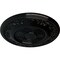Ekena Millwork Nestor Ceiling Medallion (Fits Canopies up to 5"), Hand-Painted Black Pearl, 25 7/8"OD x 2 1/4"P CM25NEBPS - alternate 3